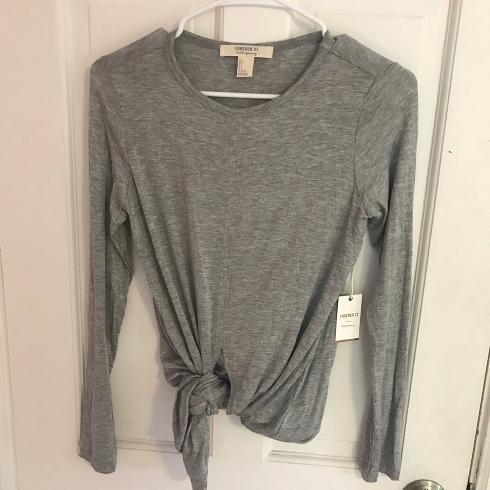NWT Contemporary Grey T-Shirt Dress Forever21 Sz S
